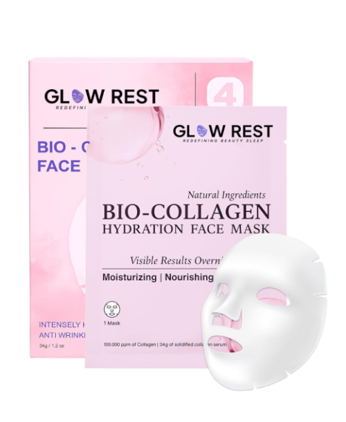 GLOW REST Bio-Collagen Sleeping Mask for Overnight Hydration